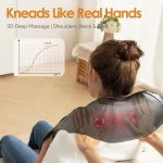 Brelley Massagegerät Nackenmassagegerät mit Wärme