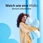 Cloudpillo Kopfkissen 40x80 cm Memory Foam Kissen für Seitenschläfer