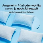 Cloudpillo Kopfkissen 40x80 cm Memory Foam Kissen für Seitenschläfer