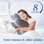 Ergonomisches Kopfkissen Kissen für Seiten Rücken Bauchschläfer