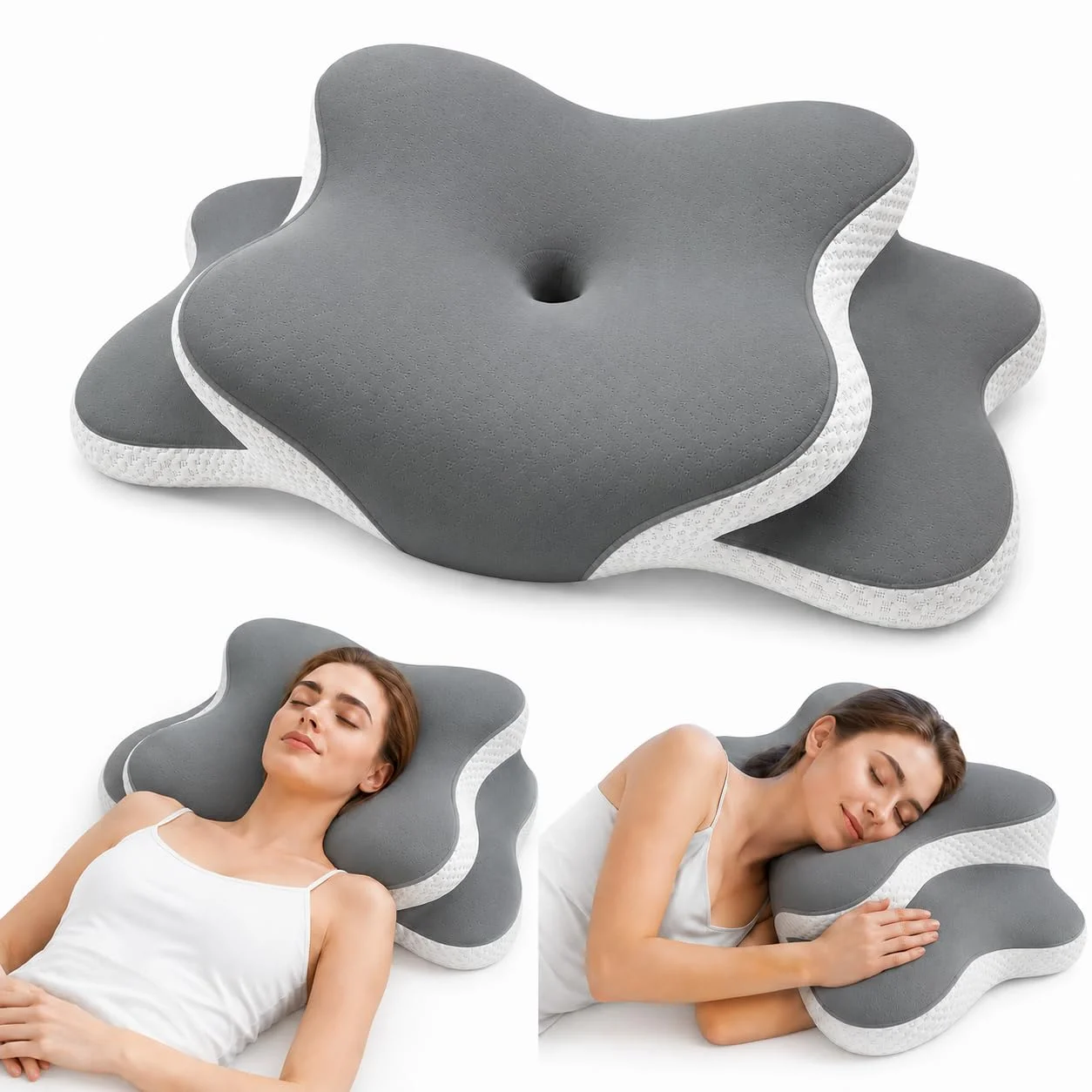 ergonomisches-kopfkissen-kissen-fuer-seiten-ruecken-bauchschlaefer Ergonomisches Kopfkissen Kissen für Seiten Rücken Bauchschläfer