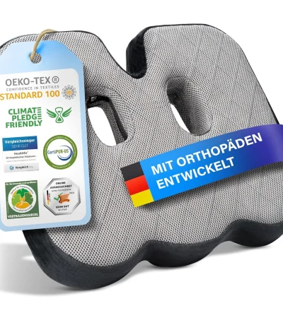 Healthfix Orthopädisches Sitzkissen für Büro Homeoffice Co Ergon