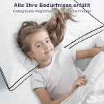 Kopfkissen 80x80 cm 2er Set orthopädisches Seitenschläferkissen mit P