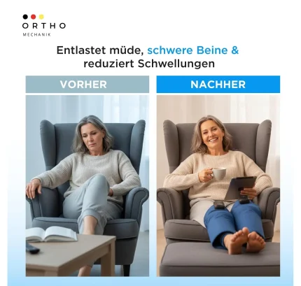 Leg Pro 2 von Orthomechanik Kabelloses Beinmassagegerät mit Luftkomp