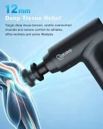 Massagepistole Muskel Percussion Massagegerät Massage Gun mit LED To