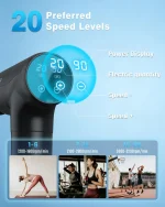 Massagepistole Muskel Percussion Massagegerät Massage Gun mit LED To