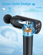 Massagepistole Muskel Percussion Massagegerät Massage Gun mit LED To