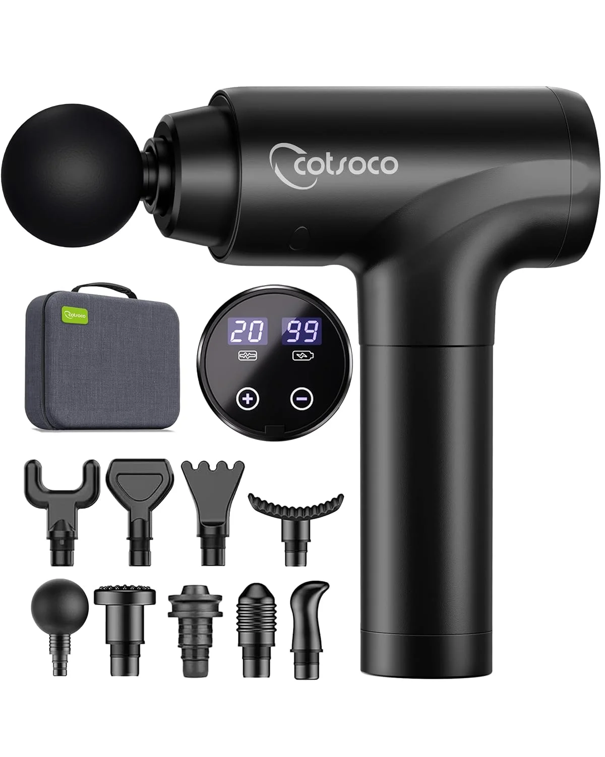 massagepistole-muskel-percussion-massagegeraet-massage-gun-mit-led-to Massagepistole Muskel Percussion Massagegerät Massage Gun mit LED To