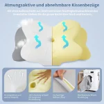 Memory Foam Schlafkissen mit ergonomischer Form