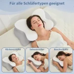 Memory Foam Schlafkissen mit ergonomischer Form