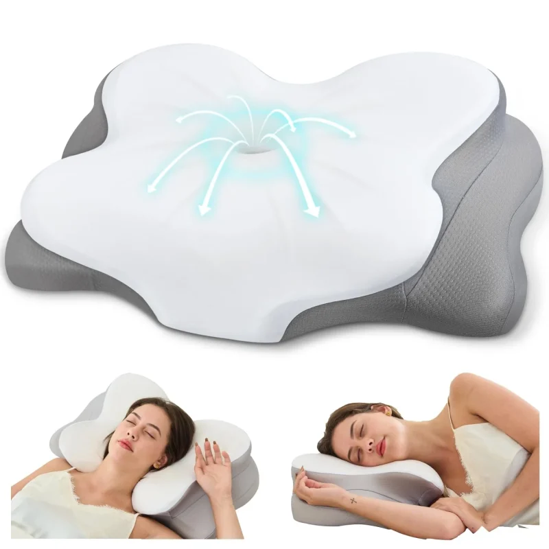 Memory Foam Schlafkissen mit ergonomischer Form