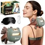 Pourbibi Nackenmassagegerät Geschenke für Frauen Männer Kabelloses D