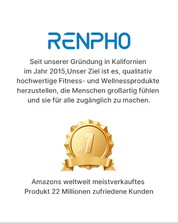 RENPHO Graphen Heizkissen für Nacken Schulter blau 1 miljoen verkocht 22 miljoen tevreden klanten