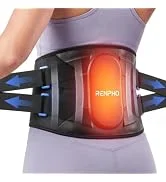 RENPHO Graphen Heizkissen voor Nacken Schulter Blauwe therapeutische rugbrace met verwarming voor pijnverlichting