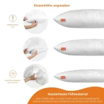 sleepling Kopfkissen 40x80 cm Allergiker Kissen Komfort 100