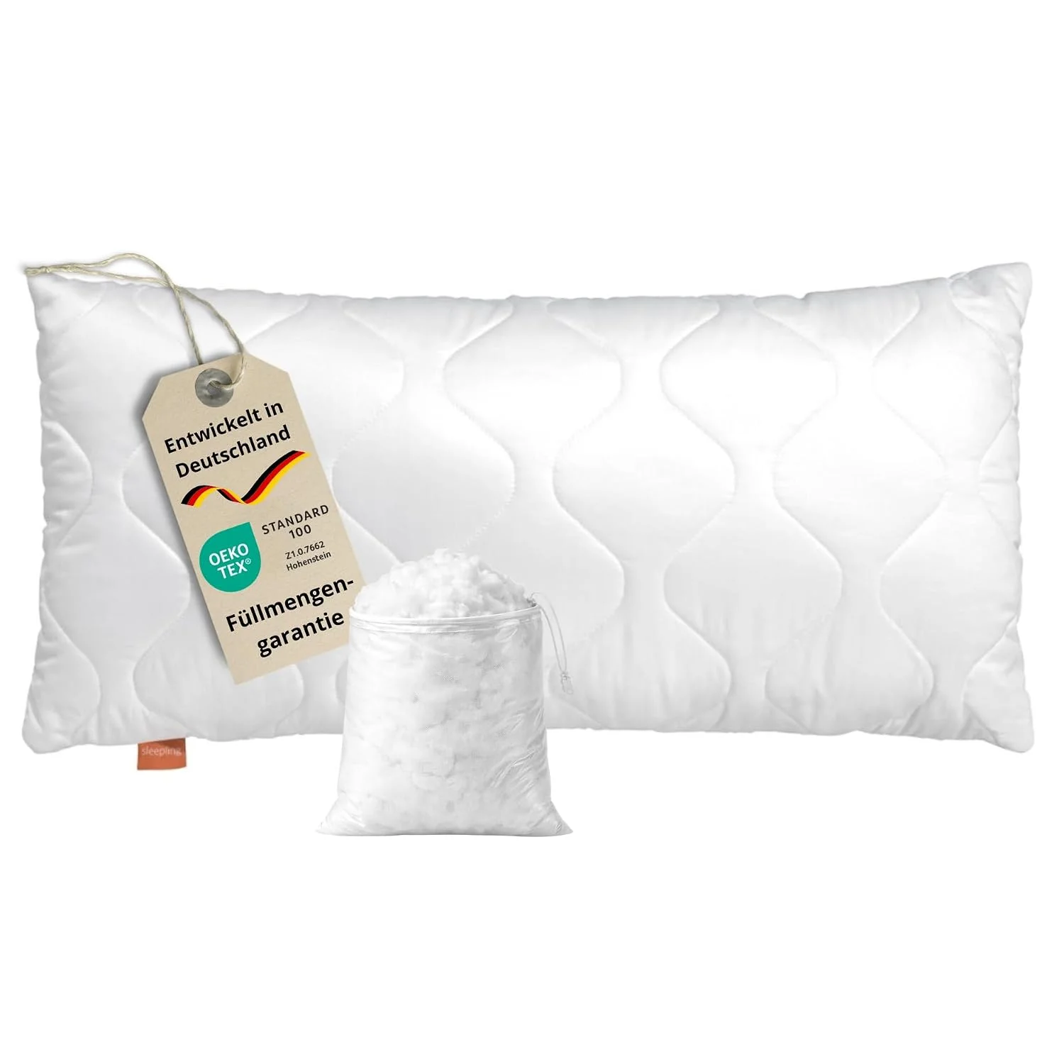 sleepling-kopfkissen-40x80-cm-allergiker-kissen-komfort-100 sleepling Kopfkissen 40x80 cm Allergiker Kissen Komfort 100