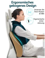 Travel Ease Ergonomisches RückenKissen aus Memory Foam Lendenkissen f
