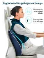 Travel Ease Ergonomisches RückenKissen aus Memory Foam Lendenkissen f