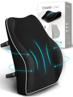 Travel Ease Ergonomisches RückenKissen aus Memory Foam Lendenkissen f