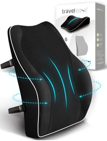Travel Ease Ergonomisches RückenKissen aus Memory Foam Lendenkissen f