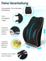 Travel Ease Ergonomisches RückenKissen aus Memory Foam Lendenkissen f