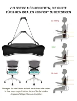 Travel Ease Ergonomisches RückenKissen aus Memory Foam Lendenkissen f
