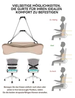 Travel Ease Ergonomisches RückenKissen aus Memory Foam Lendenkissen f