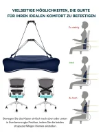 Travel Ease Ergonomisches RückenKissen aus Memory Foam Lendenkissen f