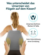 Travel Ease Ergonomisches RückenKissen aus Memory Foam Lendenkissen f