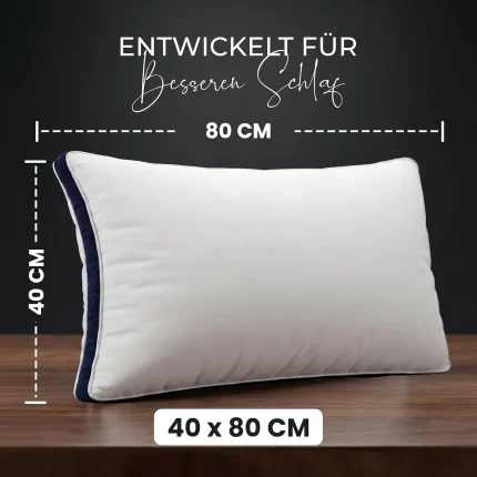 Utopia Bedding Kopfkissen 40x80 2er Set Schlafkissen Atmungsaktiv Kiss