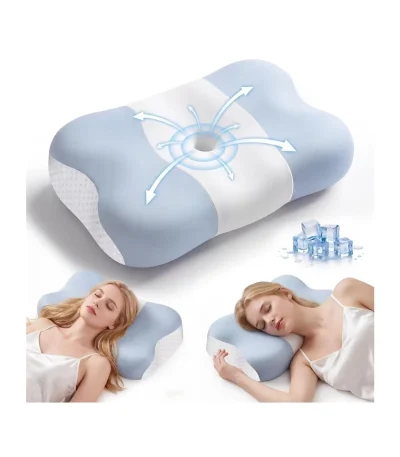 VYLEE Memory Foam Nackenkissen Schmetterlingskissen Ergonomisches Kis